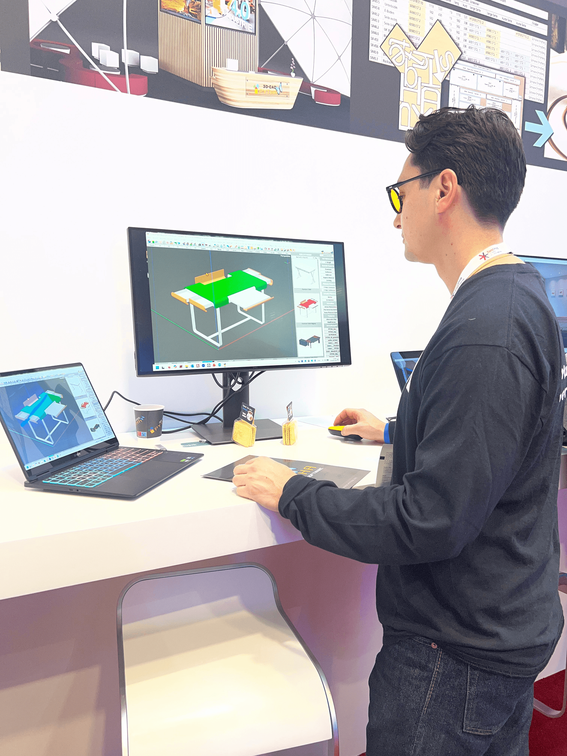 Pytha 3D CAD system detailed store layout