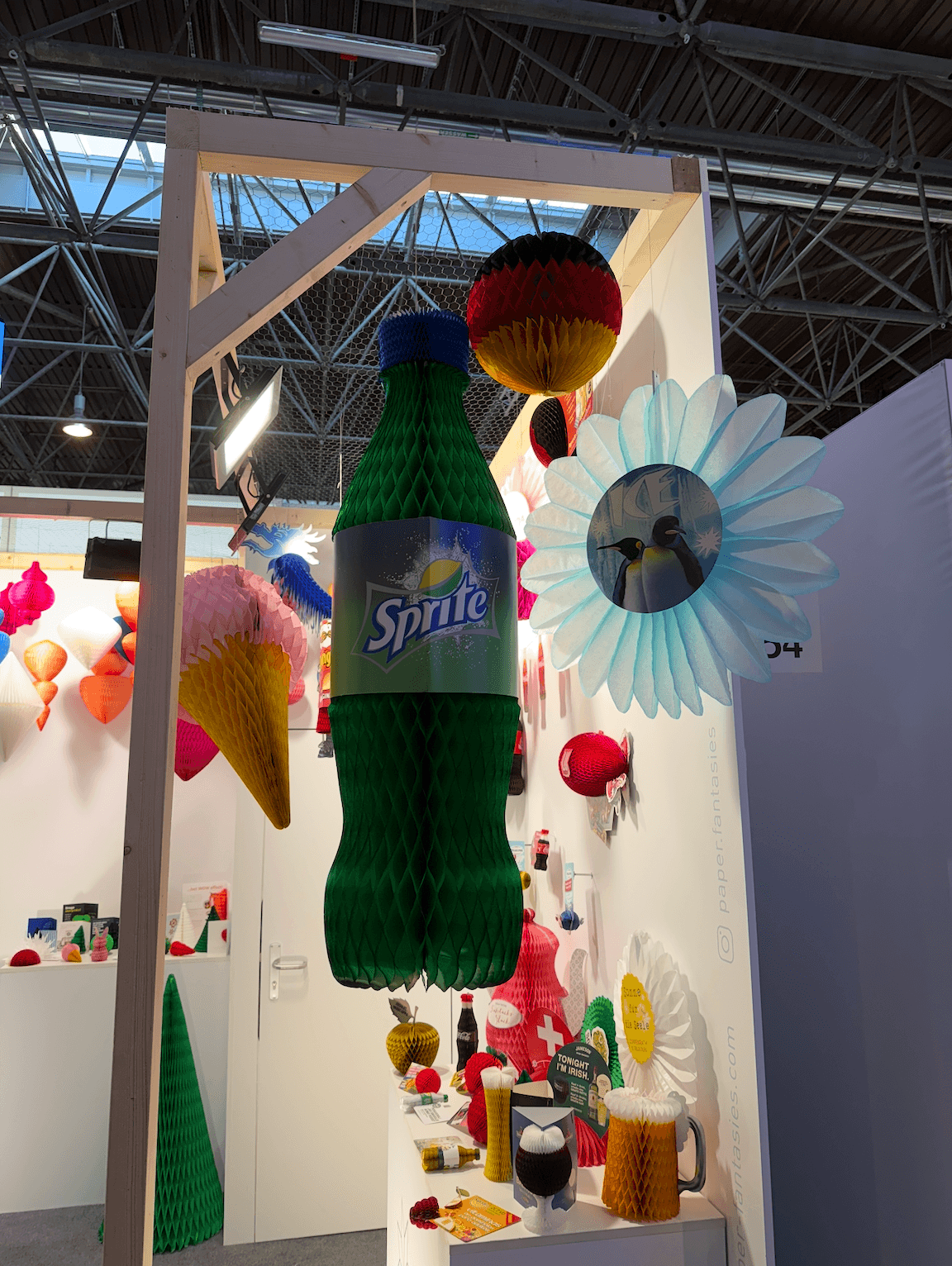 Paper Fantasies branded seasonal display