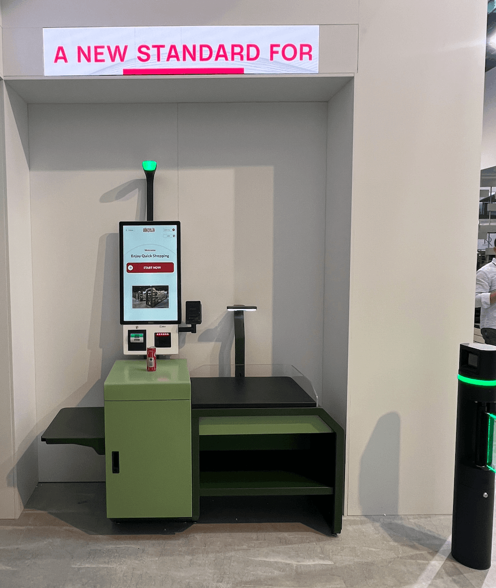 Gökçelik self-checkout scanning kiosk